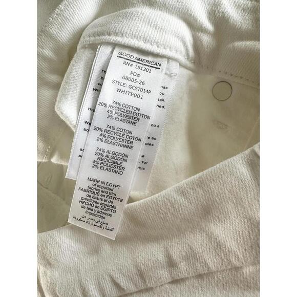 NWT Good American Good Curve Straight Leg Jeans White 28” Inseam Women’s sz 8/29 - Picture 8 of 13